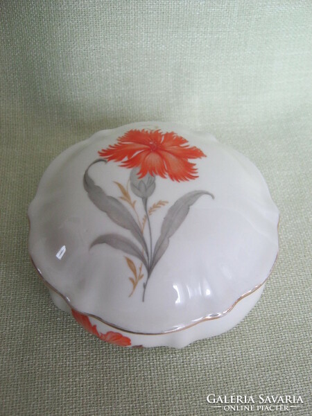 Drasche porcelain carnation bonbonier