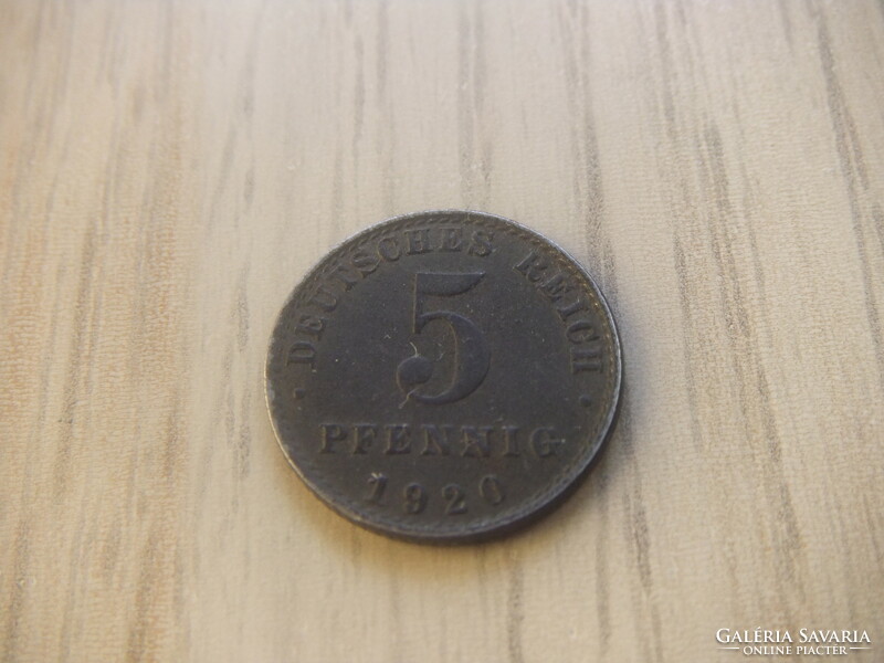 5 Pfennig 1920 ( a ) Germany