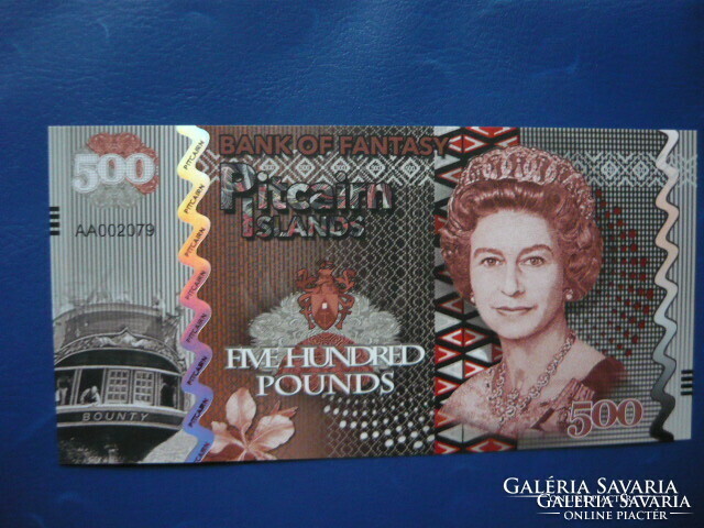 Pitcairn islands / pitcairn islands) 500 pounds / 500 pounds 2018 ship! Rare fantasy paper money!
