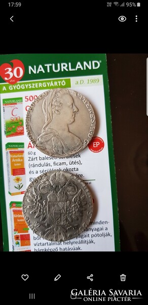 Coins in one. A replica.