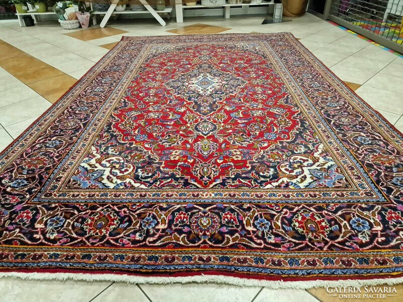 Iranian keshan hand-knotted 210x320 cm wool Persian rug bfz558
