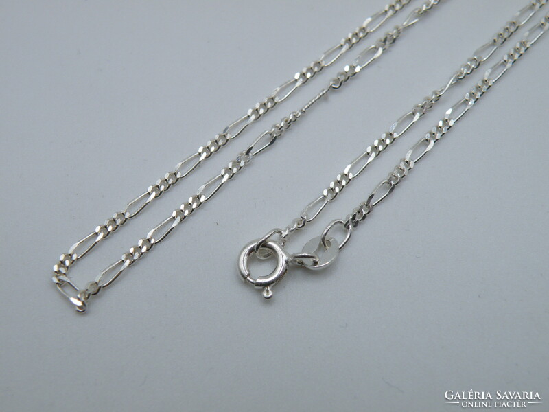 UK0108   Elegáns figaró mintás ezüst nyaklánc nyaklánc 925