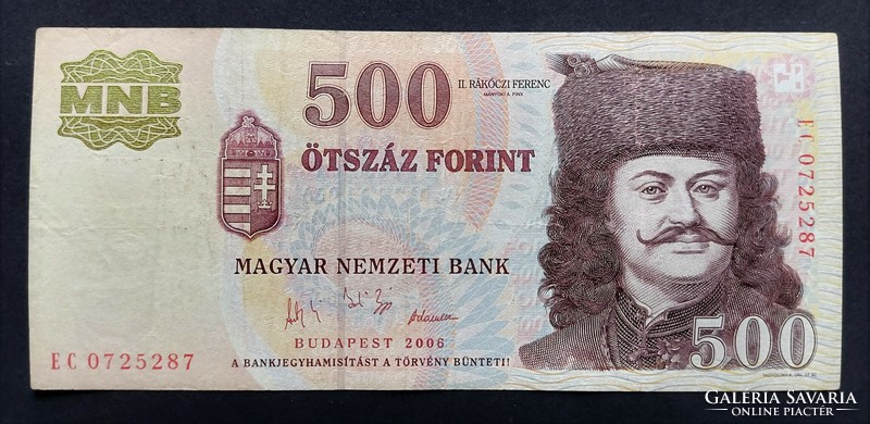 500 Forint 2006 EC, VF+, emlékkiadás
