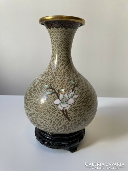 Kínai rekeszzománc váza