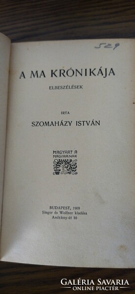 The works of István Szomaházy