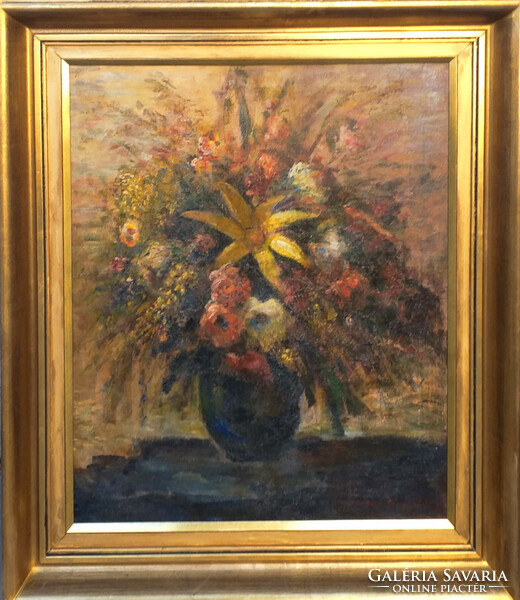 Béla Iványi Grünwald (1867 - 1940): Spring bouquet