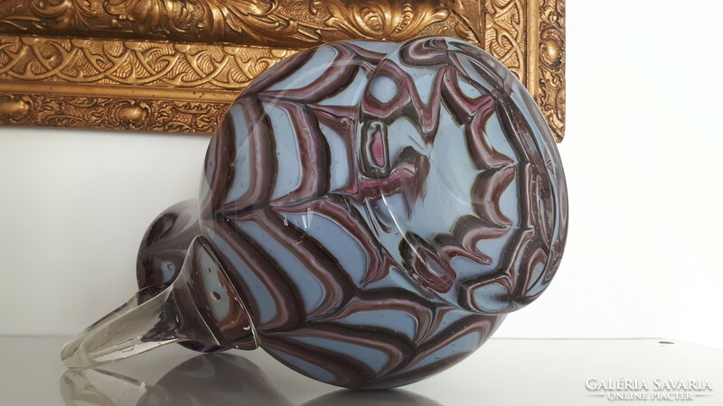 Beautiful flawless Murano laminated blown glass jug 25.5 Cm
