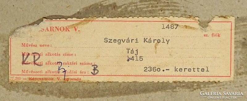 1Q170 Szegvári Károly : "Táj" 1979