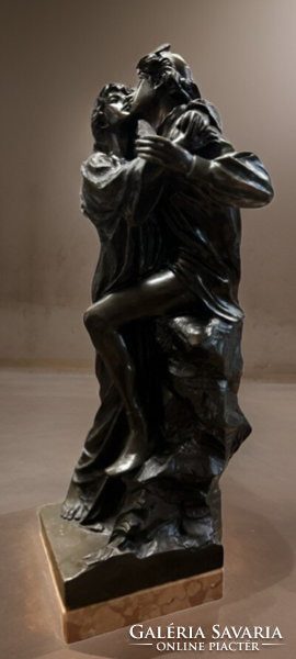 Rómeó és Júlia, szerelemes pár bronz szobor