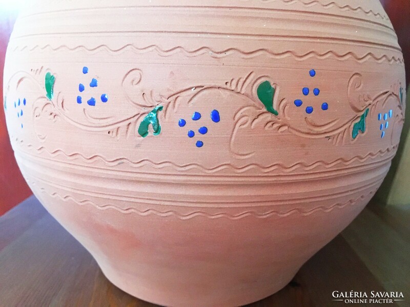 Ceramic - clay pot - cooking vessel - decorative large size