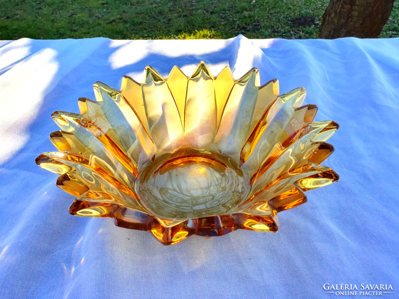 Offering amber glass