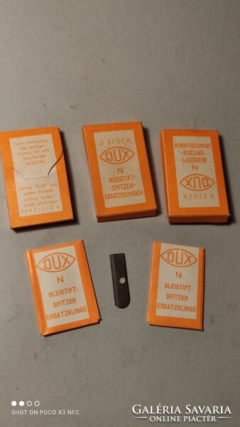 Vintage DUX ceruza hegyező csere penge originál csomagok