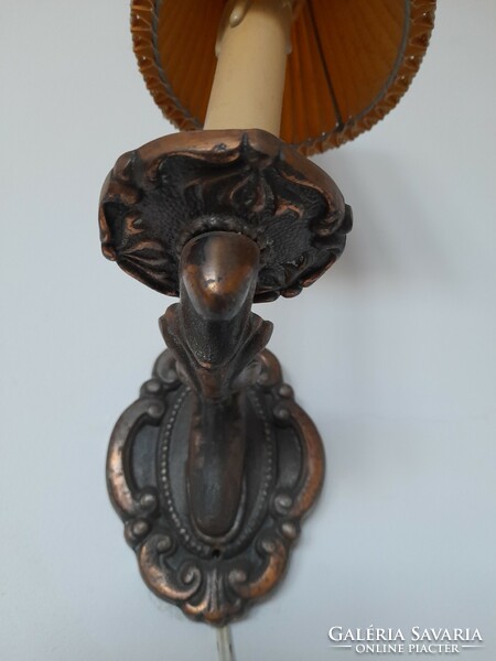 Wall lamp 2 pcs. Together, a bronze-copper relief.