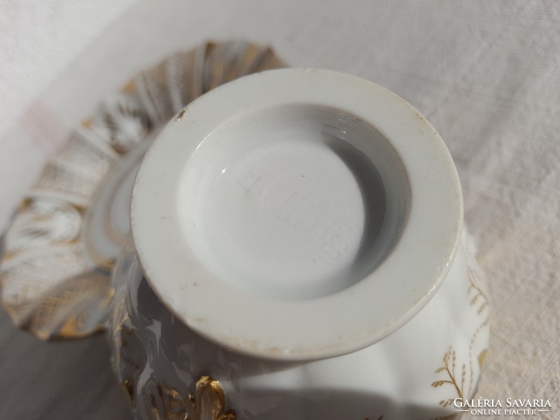 Alt wien hybrid Biedermeyer collector's cup and saucer, from 1839, flawless set!
