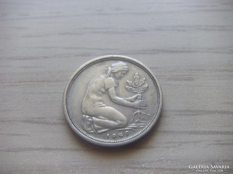 50 Pfennig 1949 ( d ) Germany