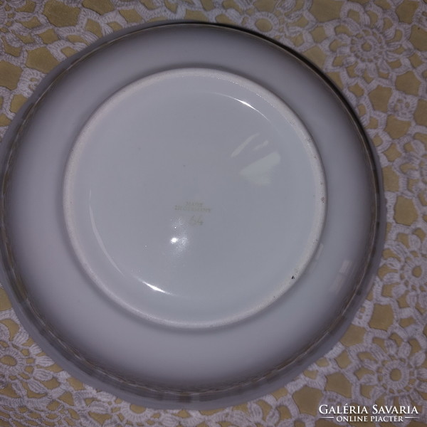 With leaf pattern, porcelain bowl, GDR colditz