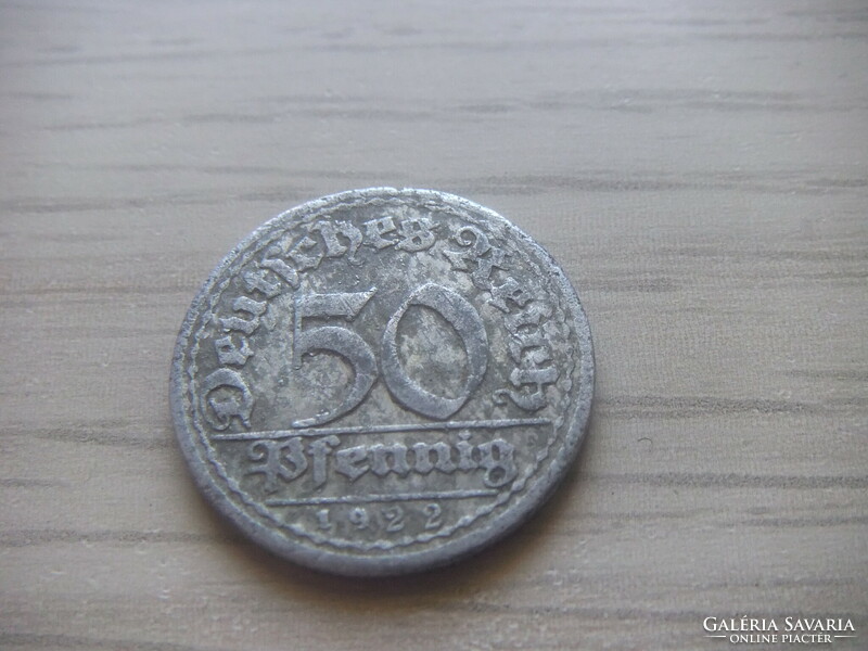 50 Pfennig 1922 ( g ) Germany