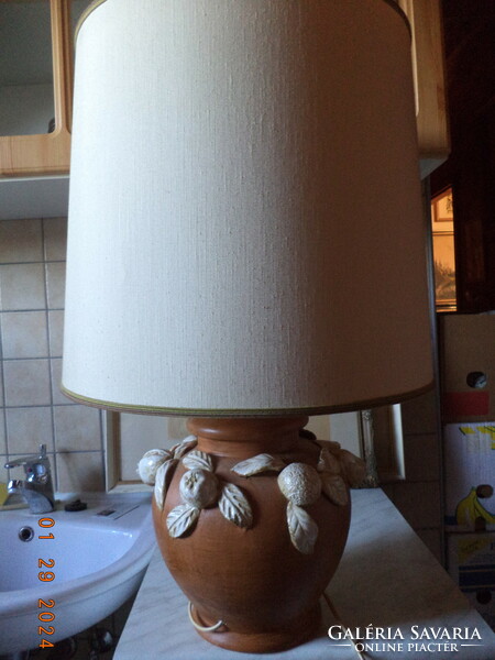 Huge, Provencal-style ceramic lamp!