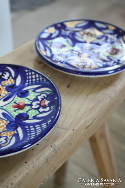 Beautiful hand-painted blue bowls - for soap holders, jewelry