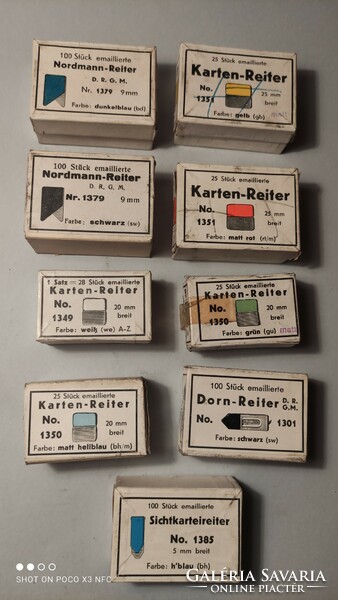 Karten - reiter fém  jelölő irodaszer lapjelölő kartotékszél nagy mennyiség kicsi ár
