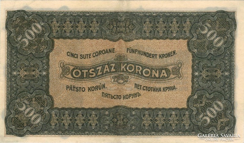 500 korona 1923 Pénzjegynyomda 2.
