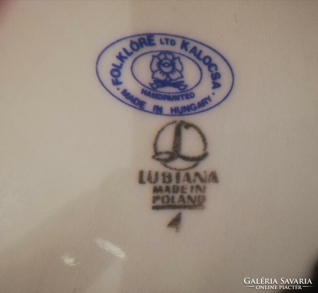 Porcelain ashtray from Kalocsa