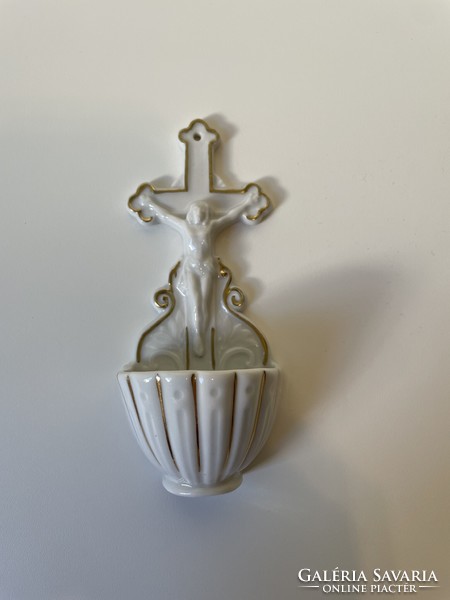 Zsolnay wall holy water holder