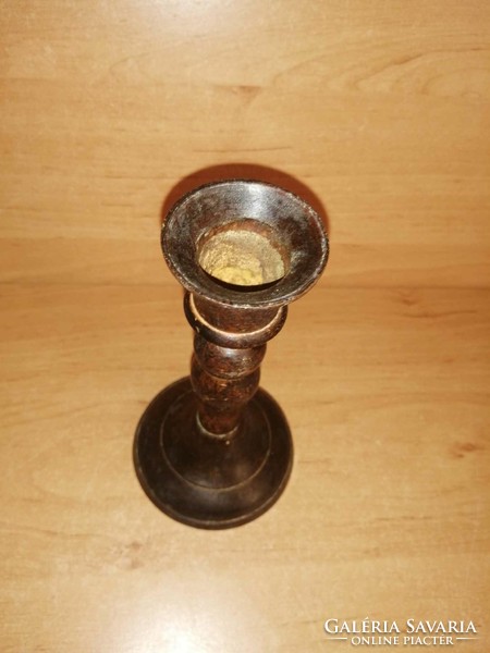 Old copper candle holder - 15 cm high (12/d)