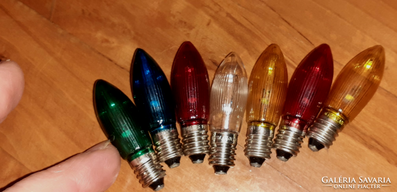 7 spare Christmas tree bulbs philips 14 volt 3 watts