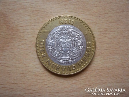 Mexiko 10 Pesos 1993 N$   ezüst közép