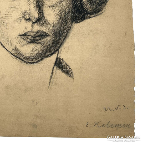 Emil Kelemen : female portrait f00382