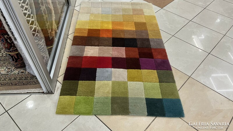 3458 Cheerful colorful Indian gabbeh handmade wool carpet 91x180cm free courier