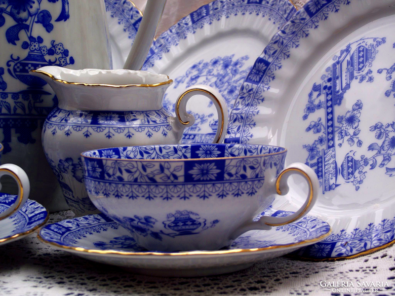 Blue tea and coffee set