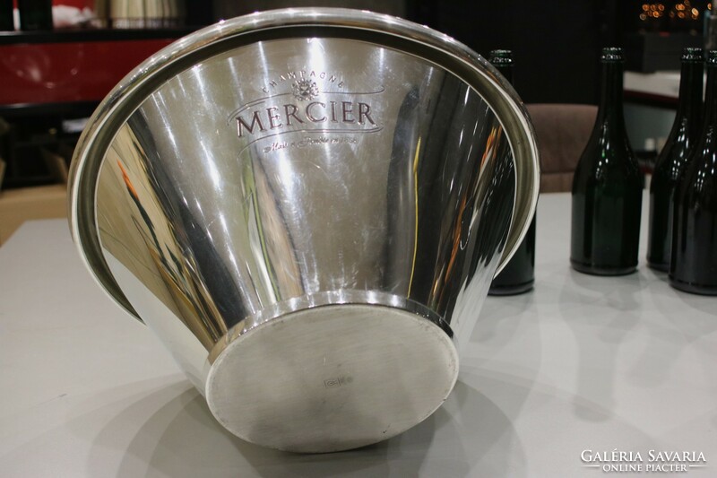 French polished pewter mercier champagne double magnum champagne cooler