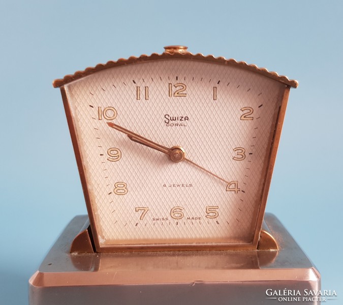 Vintage swiza coral musical alarm clock! Video!