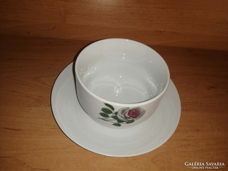 Bareuther Bavaria porcelán rózsás mártásos tál (20/d)