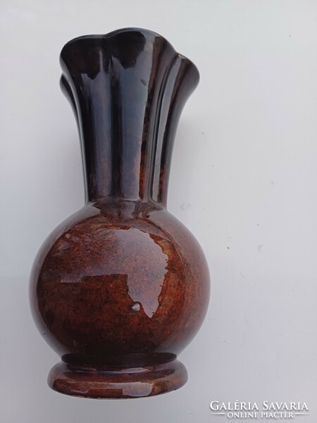 Régi ritka formájú Gránit art deco váza