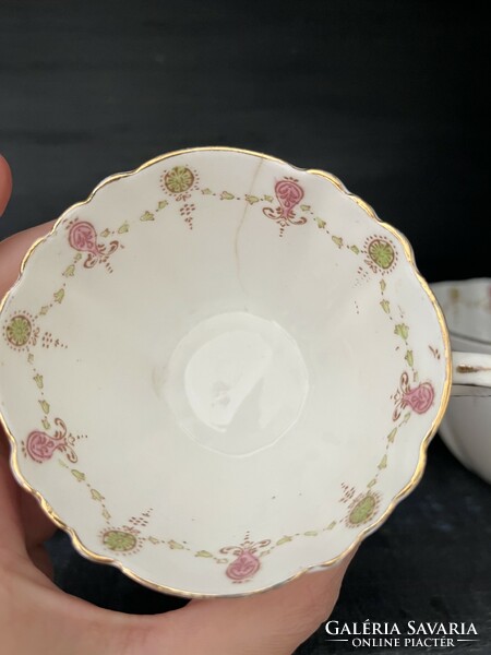 Royal Albert Crown porcelán teás/kávés csésze és kínáló