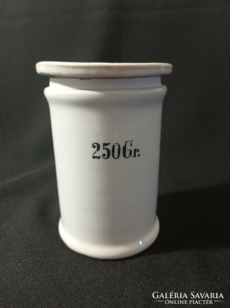 Antique Zsolnay porcelain apothecary jar, dish 250 gr.