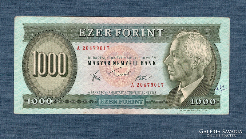 1000 Forint  1983 "A "