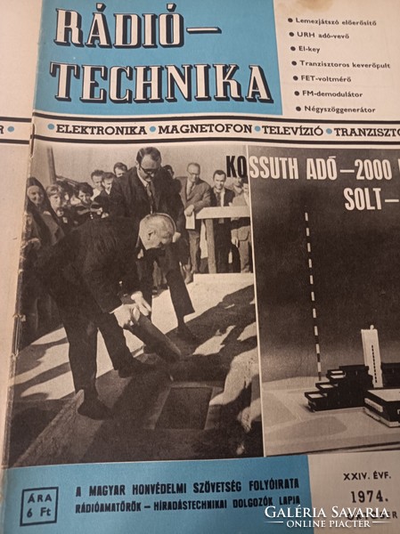 Radio technical magazine of the Hungarian National Defense Association 1974/8 pcs