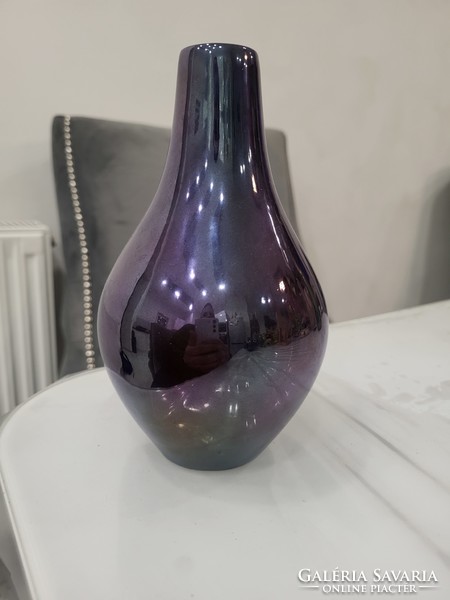 Zsolnay rare purple eosine modern vase