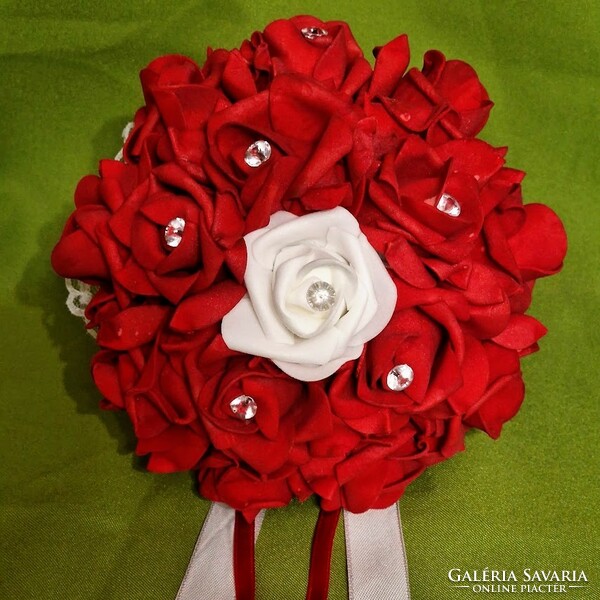 Wedding mcs30 - about 18X20cm bridal bouquet of red foam roses
