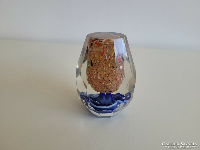 Murano colored glass paperweight decorative glass 10 cm