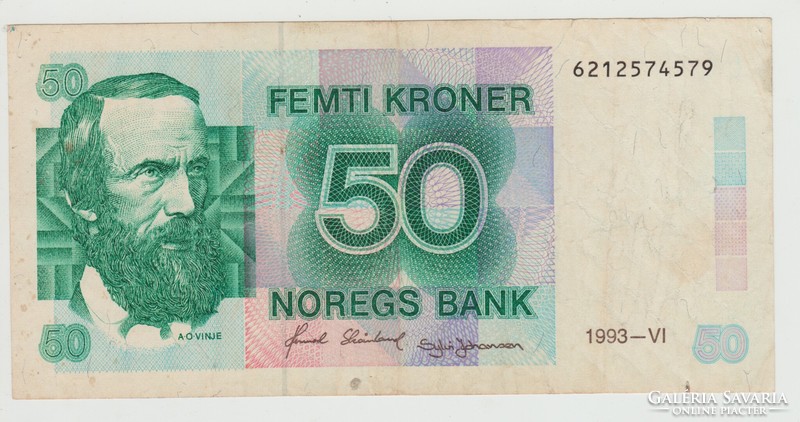 Norwegian 50 kroner 1993