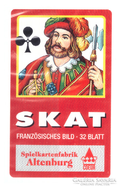 110. French serialized skat card Berlin card picture coeur around 1995 32 cards