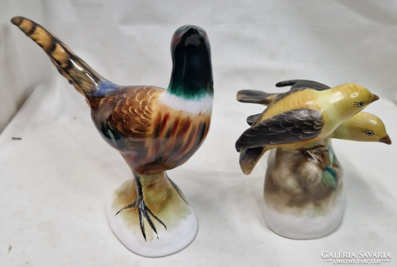 Bodrogkeresztúri nagyméretű porcelán madarak párban eladók