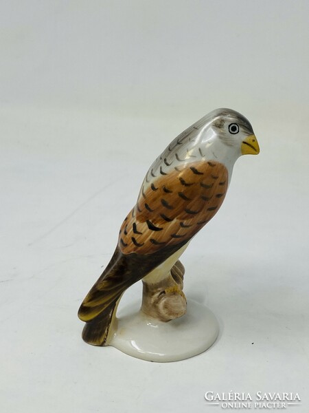 Herend porcelain falcon, bird of prey figure (8cm) rz