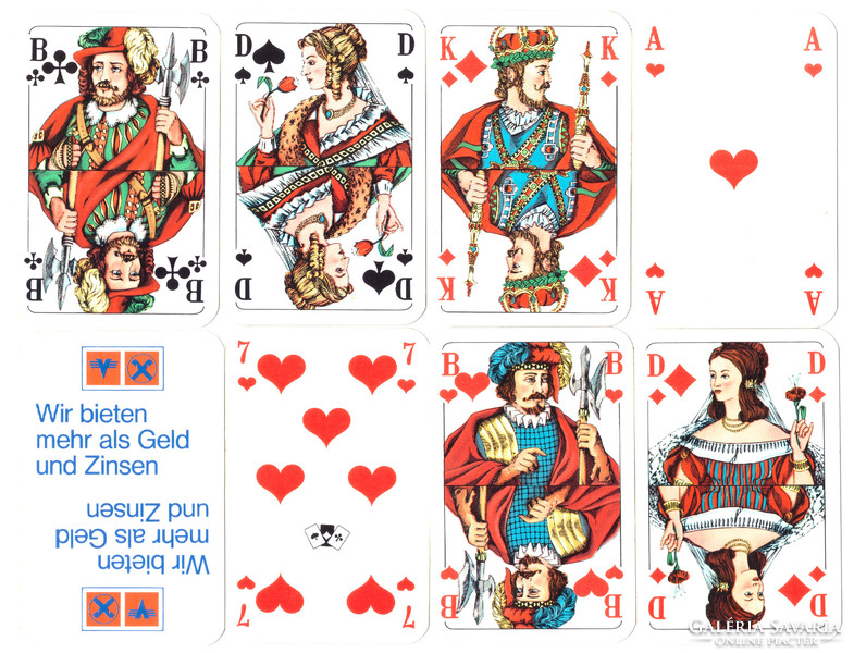 118. French serialized skat card Berlin card image Nürnberger spielkarten around 1975 32 cards