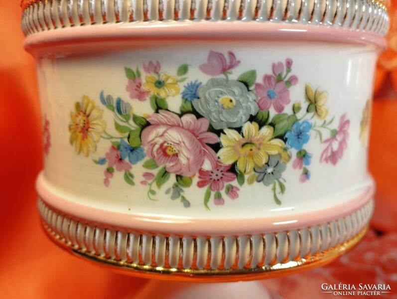 3 Pcs. Fiorentine Italian porcelain